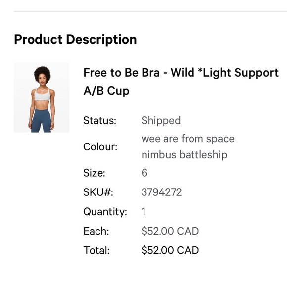 Lululemon Sport Bra - Picture 3 of 7